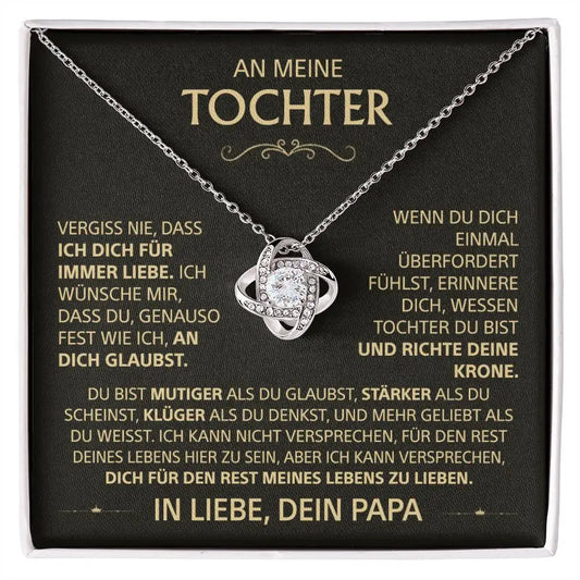 An meine Tochter – Vergiss nie, dass ich dich liebe, Papa - Silber