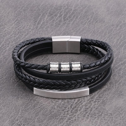 Geflochtenes Lederarmband - Perfektes Geschenk für ihn