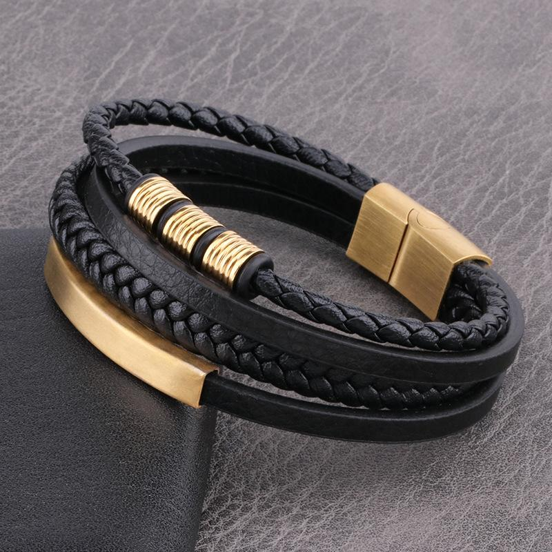 Geflochtenes Lederarmband - Perfektes Geschenk für ihn