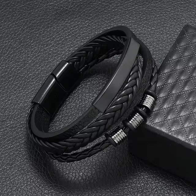 Geflochtenes Lederarmband - Perfektes Geschenk für ihn