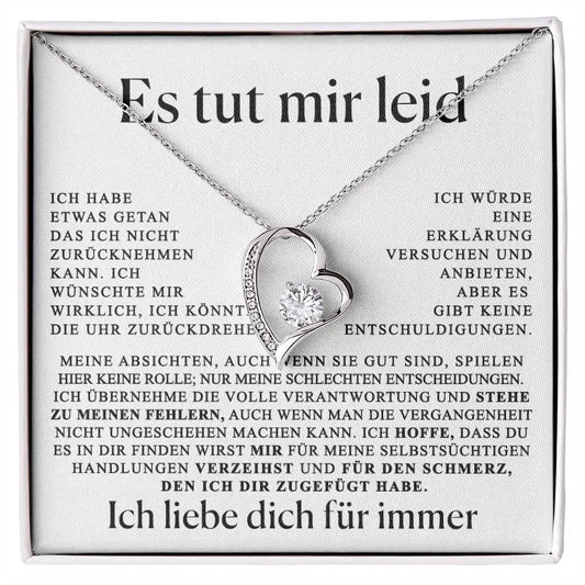 Entschuldigungsgeschenk für Sie - Herzkette
