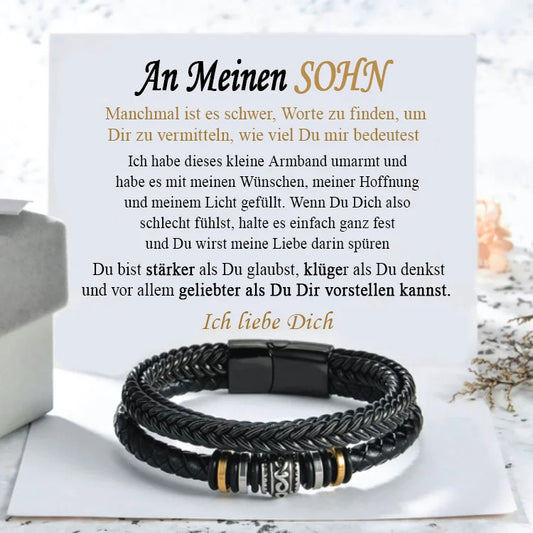 An meinen Sohn Armband - Vergiss nie, wie sehr ich dich liebe