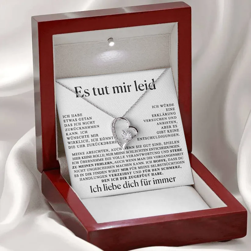 Entschuldigungsgeschenk für Sie - Herzkette