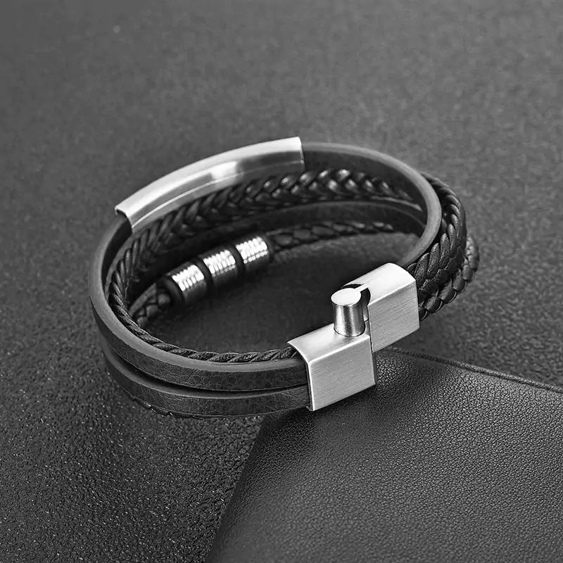 Geflochtenes Lederarmband - Perfektes Geschenk für ihn